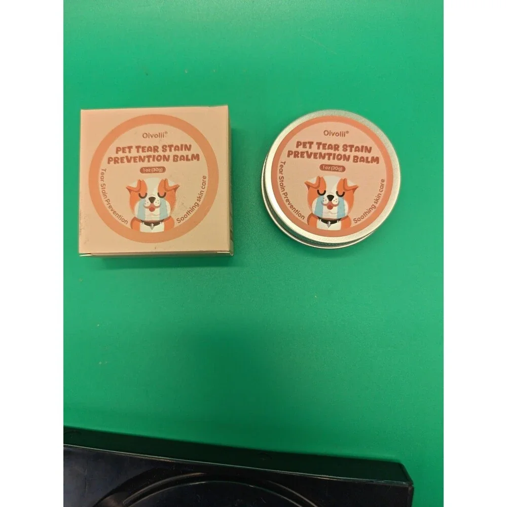 2 Pack Tear Stain Remover Balm for Dogs & Cats Natural Safe Gentle Pet Care